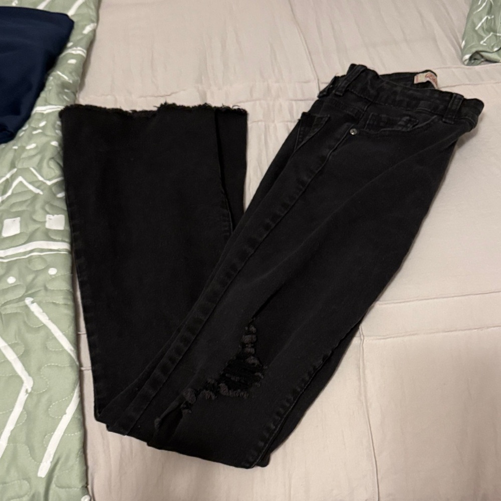 Elegant Black Flare Women's Jeans